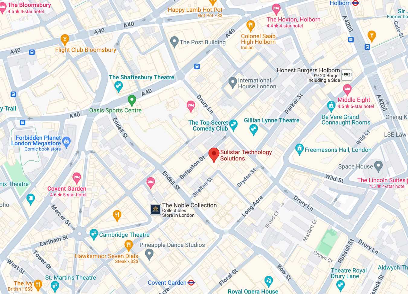 Sulistar Company Map